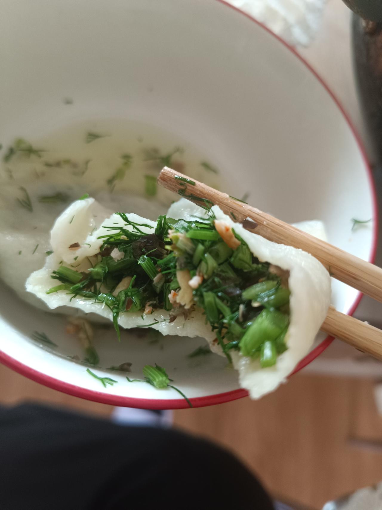 晒出我的今日美食今日手工茴香饺子，鲜气十足✨一口下去满是清鲜，家常味最治愈人心。