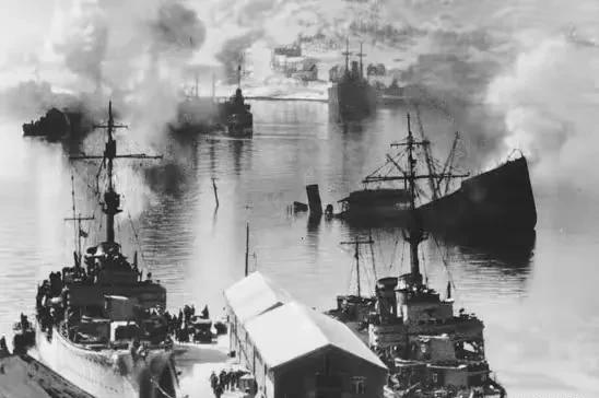 不论是战列舰还是巡洋舰，都不敢和岸防炮对轰，当然也有不信邪的，例如德三海军的新式