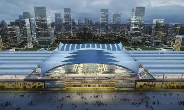 广州南沙站效果图惊艳亮相，14台29线未来这里将超过广州南站，三年后就通车！