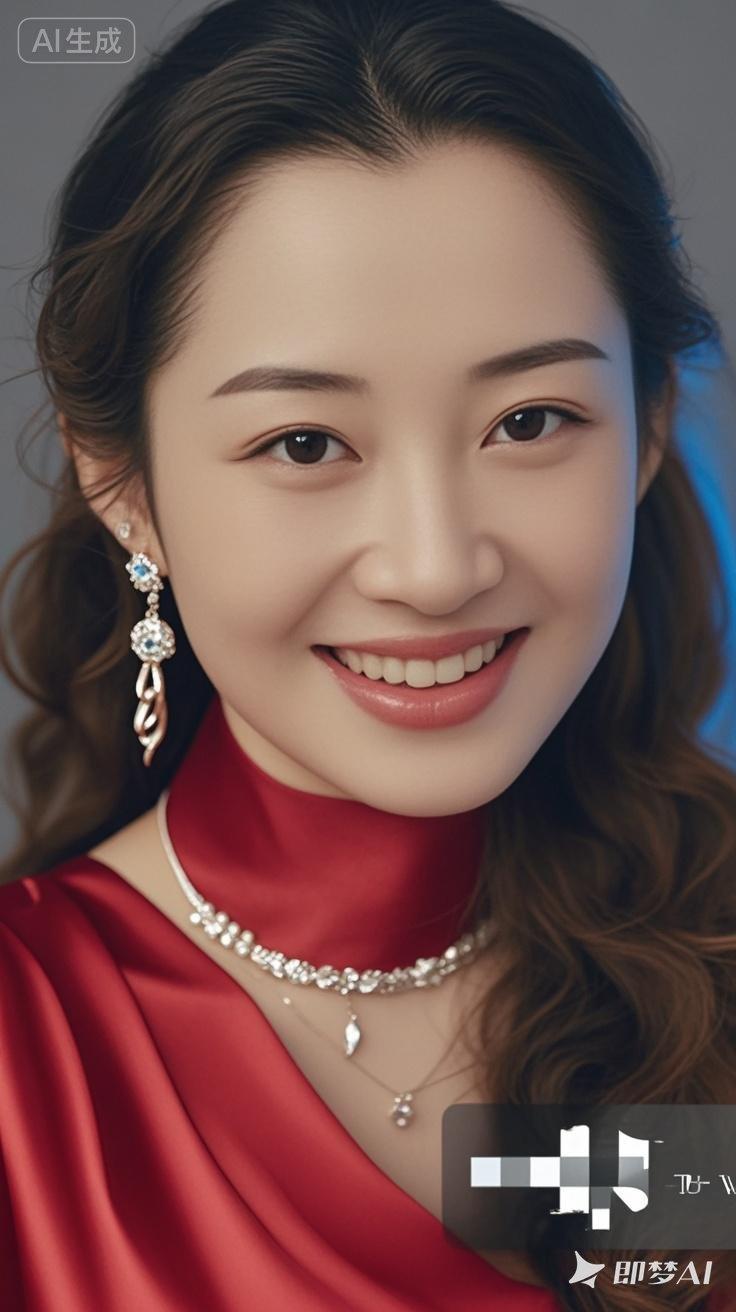 优雅红衣，闪耀珠宝，生成的完美形象！💃✨