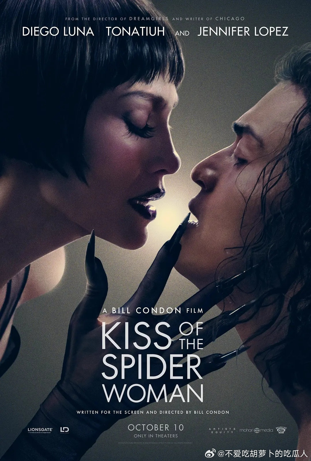 今日新剧上线迭戈·鲁纳、詹妮弗·洛佩兹主演的电影蜘蛛女之吻今日上线。比尔·康顿