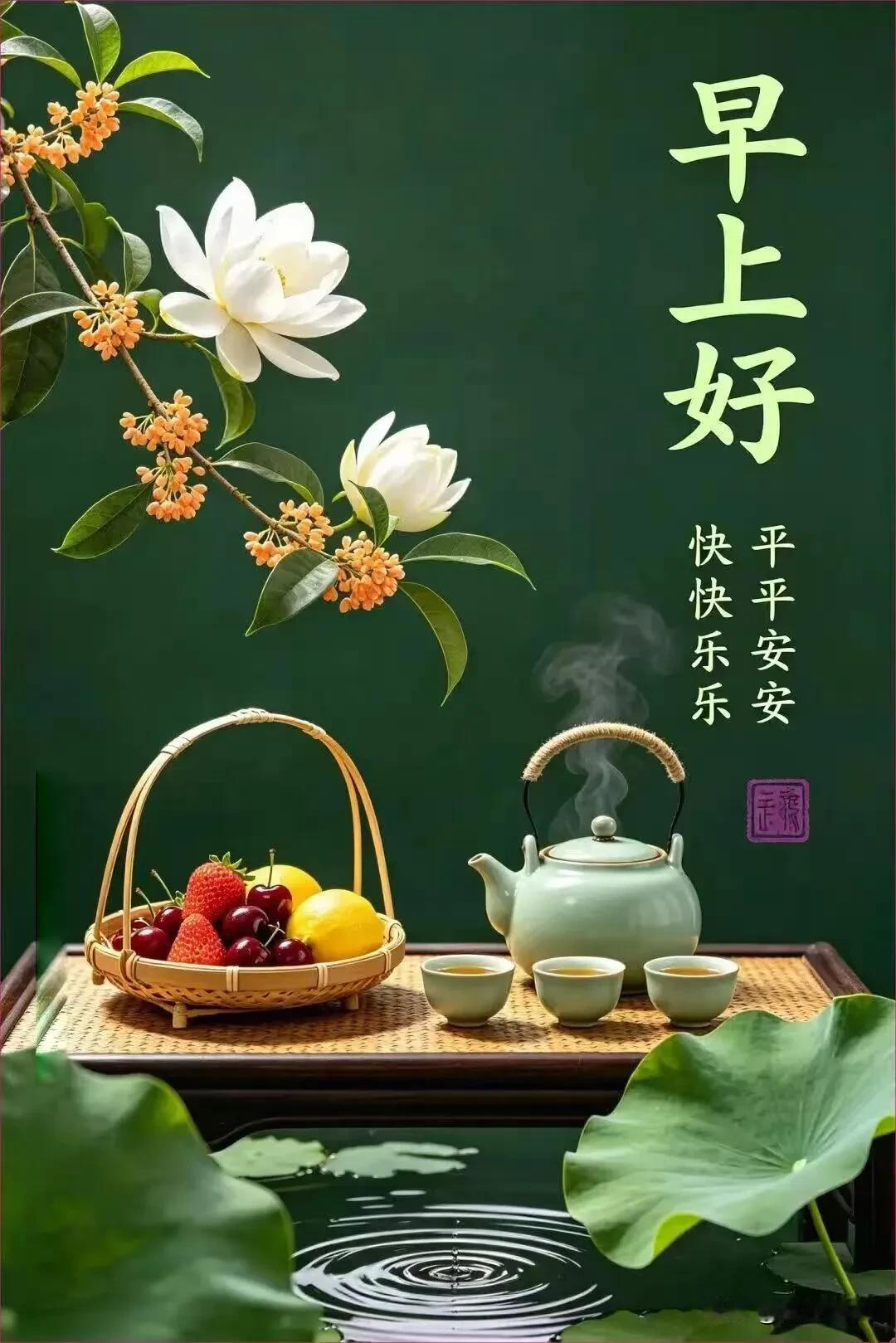日子有苦也有暖，愿清晨的温柔，抚慰所有辛苦，愿平安相伴，万事从容。