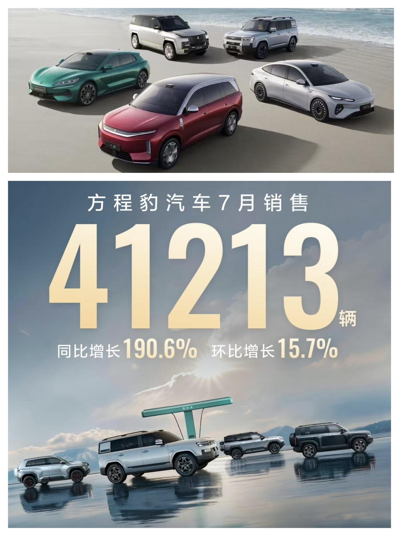 比亚迪7月销量419211辆，数据整体和我猜想的差不多，稳中有进但还需努力。