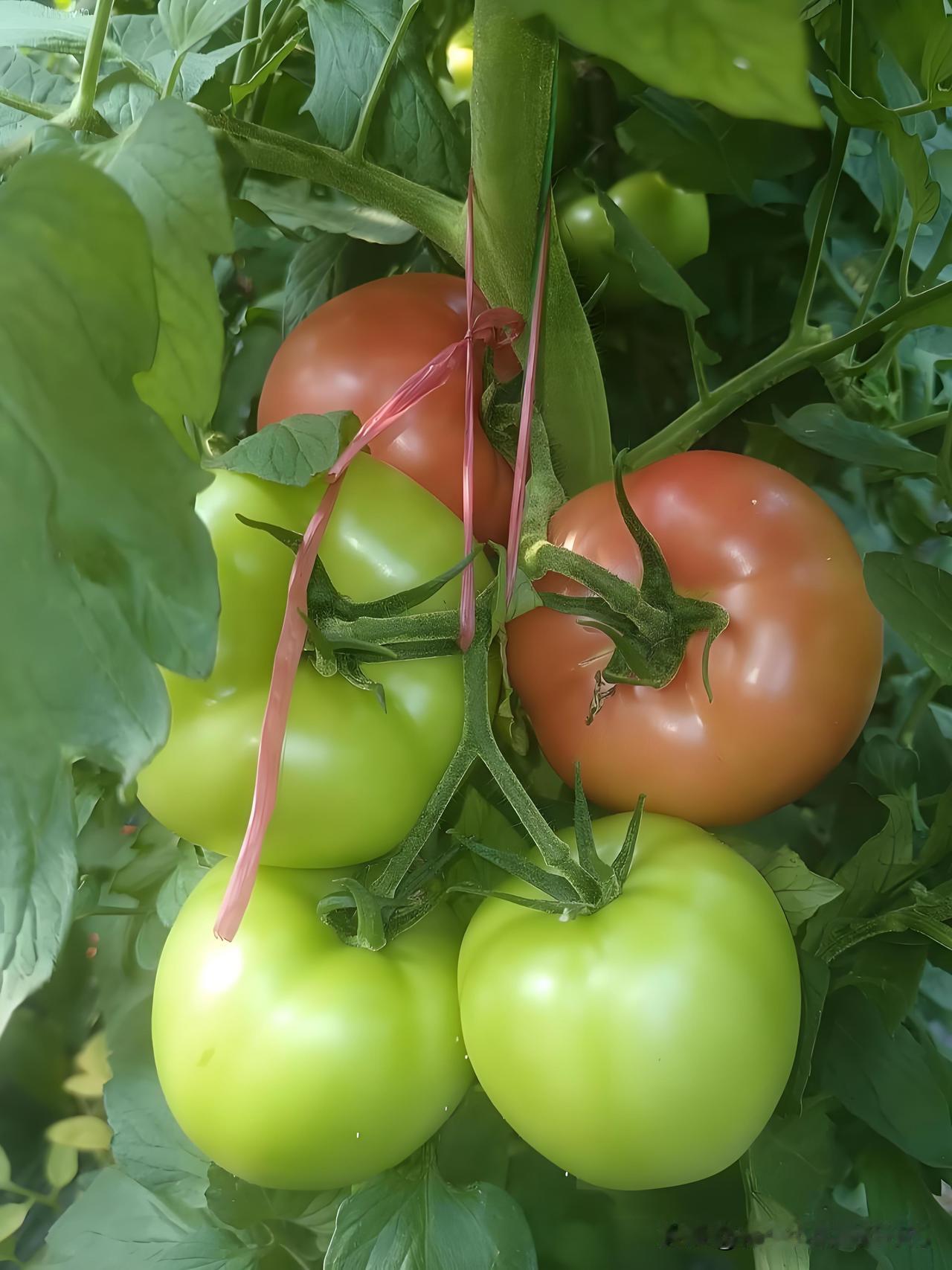 西红柿整枝五部口诀一留主蔓不留杈，多余侧芽全拔下二选晴天来打杈，伤口愈合