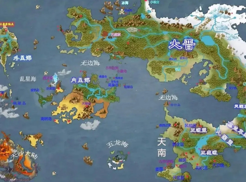 《凡人修仙传》人界篇完整地图电视剧真人版的《凡人修仙传》已经播完了，这里面仅仅
