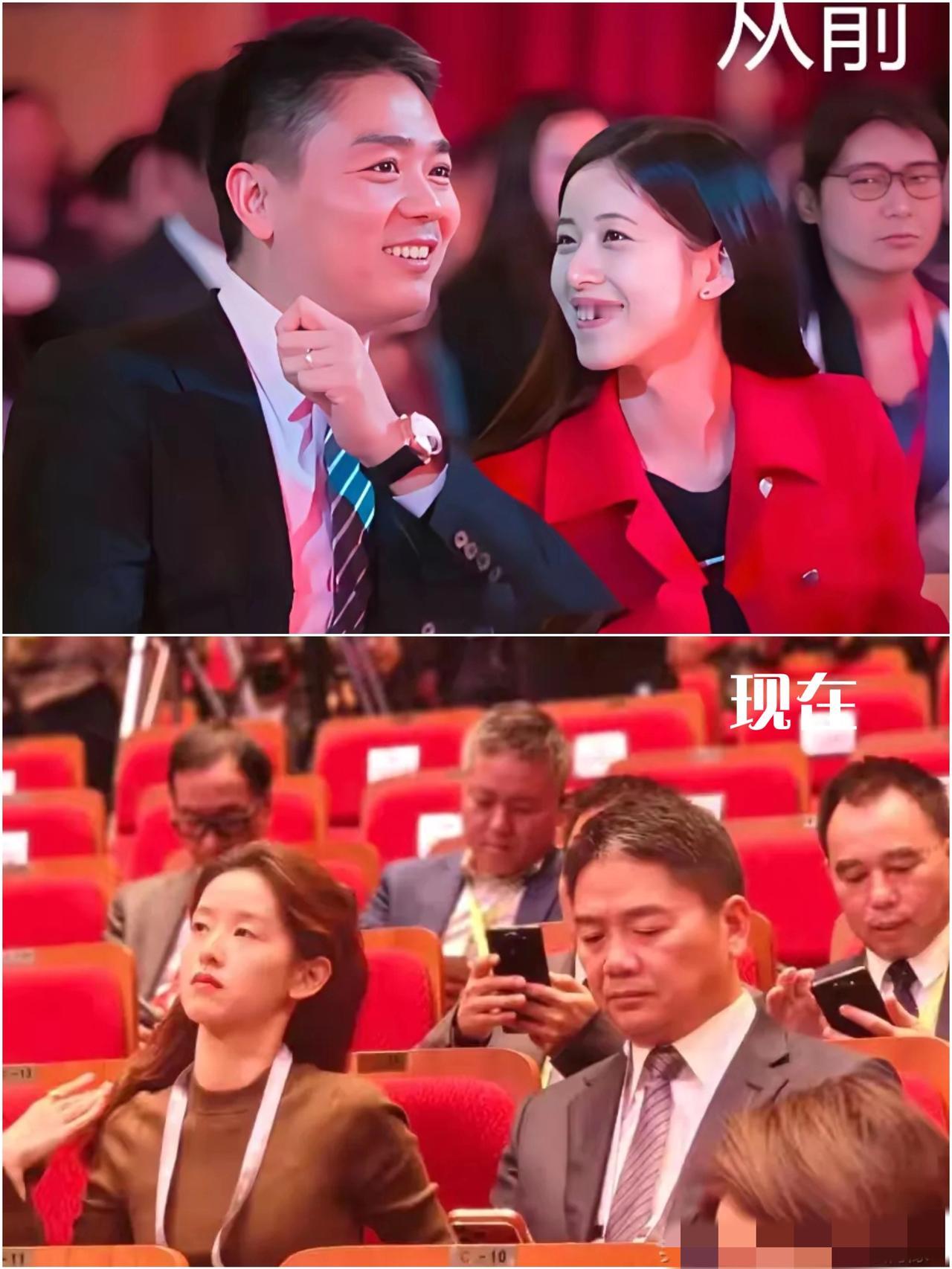 刘强东终于见着老婆咯，奶茶妹气场越来越足，显然东哥把她宠得底气十足！