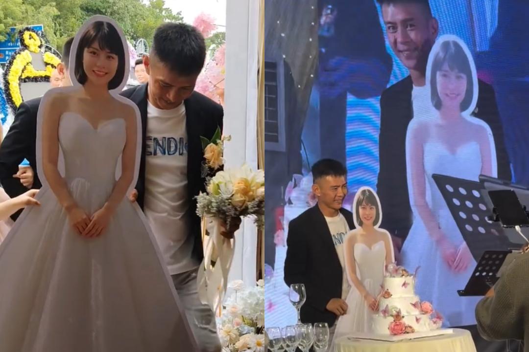网红苏心意去世，丈夫为其举办“冥婚”，法拉利当婚车现场惹人泪目，牵着亡妻的“人