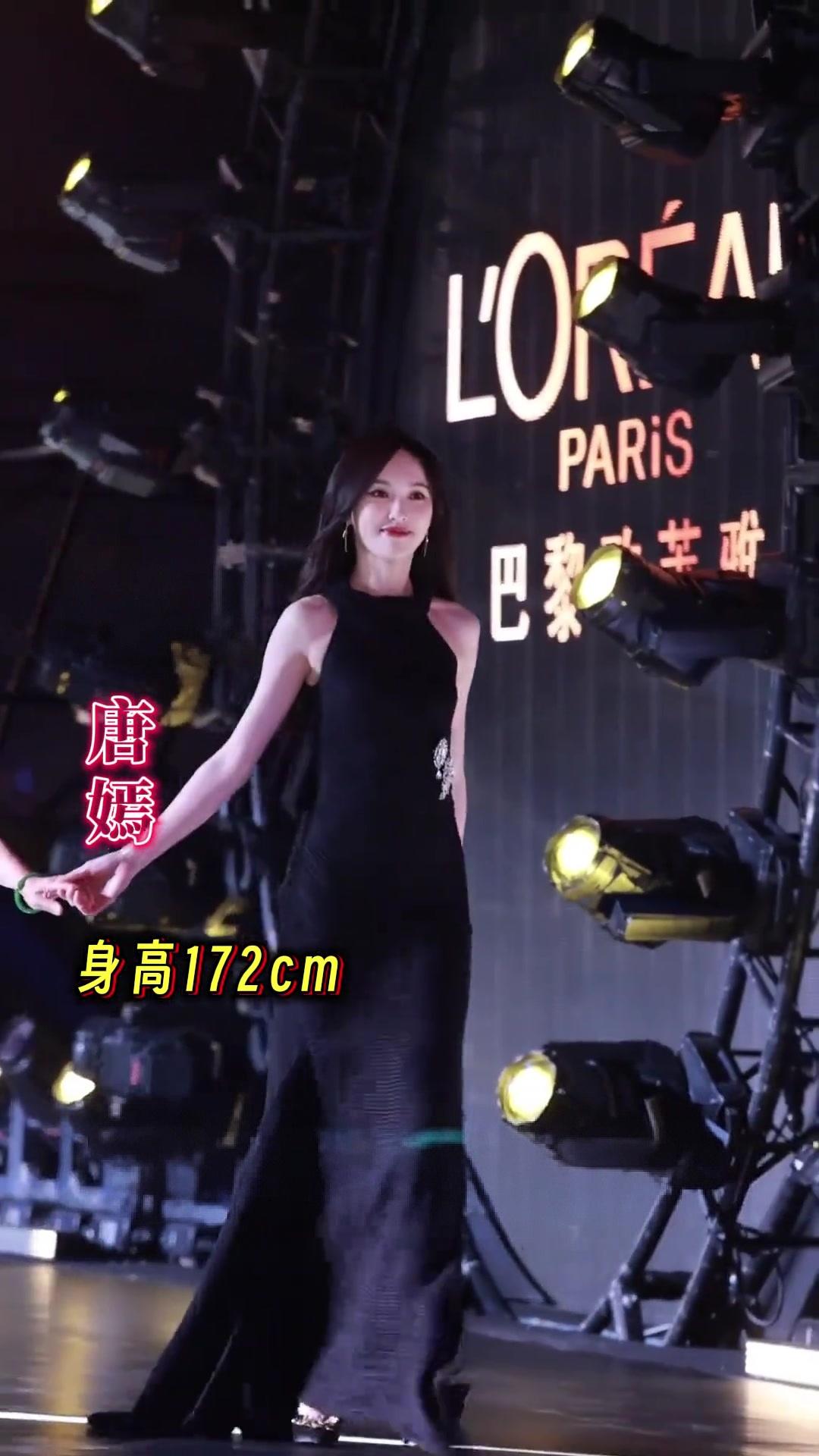 娱乐圈五位女星对比:唐嫣172cm，往那一站气场全开；刘亦菲170cm，自带