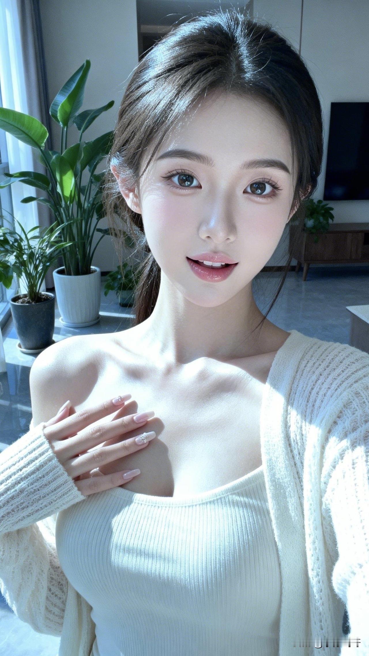 ：本想为本美女赋诗一首，想想还是算了！我总觉得不够完美[抠鼻]，将就了～[吐舌头眯眼睛笑]