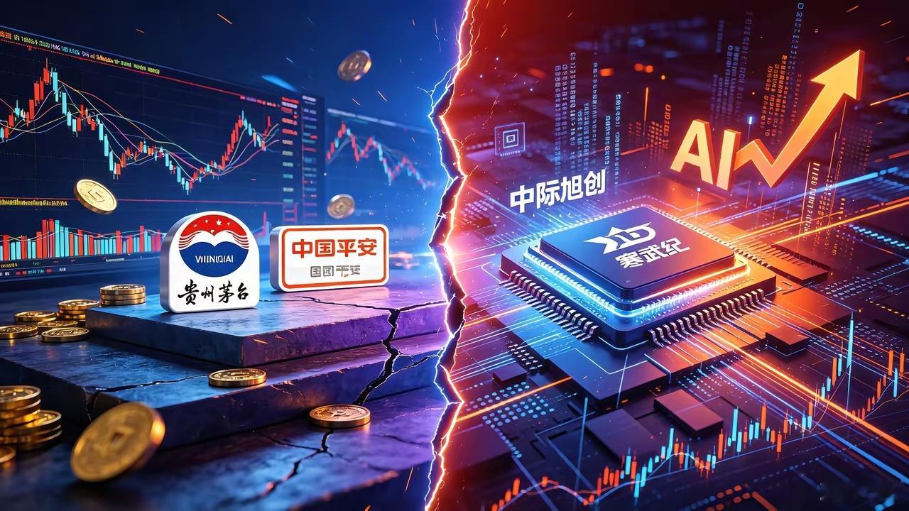 今日史诗级割裂行情记录：中际旭创1.5万亿市值，超越茅台；寒武纪市值≈两个中