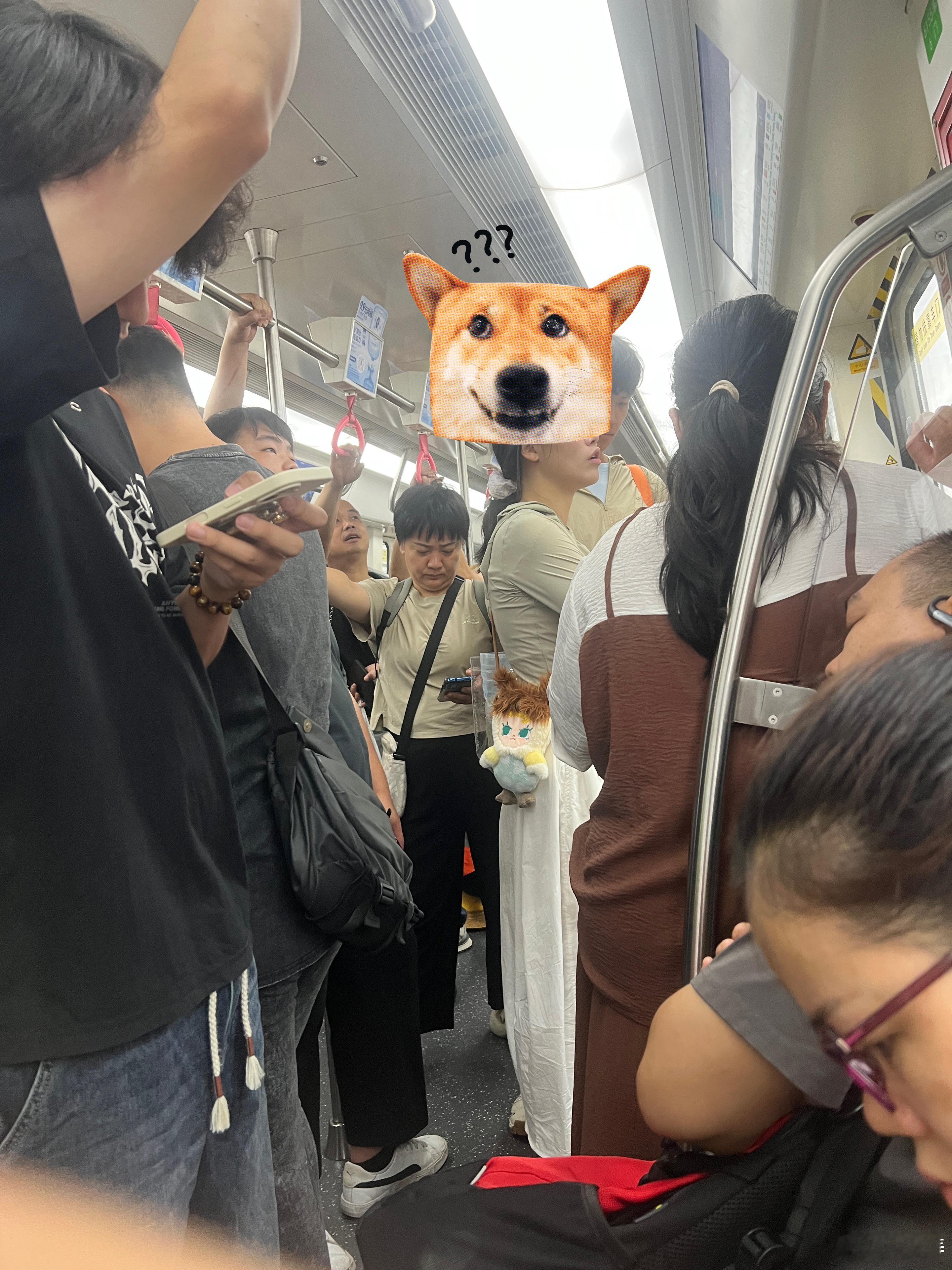 今天一大早去参加佳能的活动，在深圳地铁车厢里遇见个刷新我三观的事情。6号线其中一