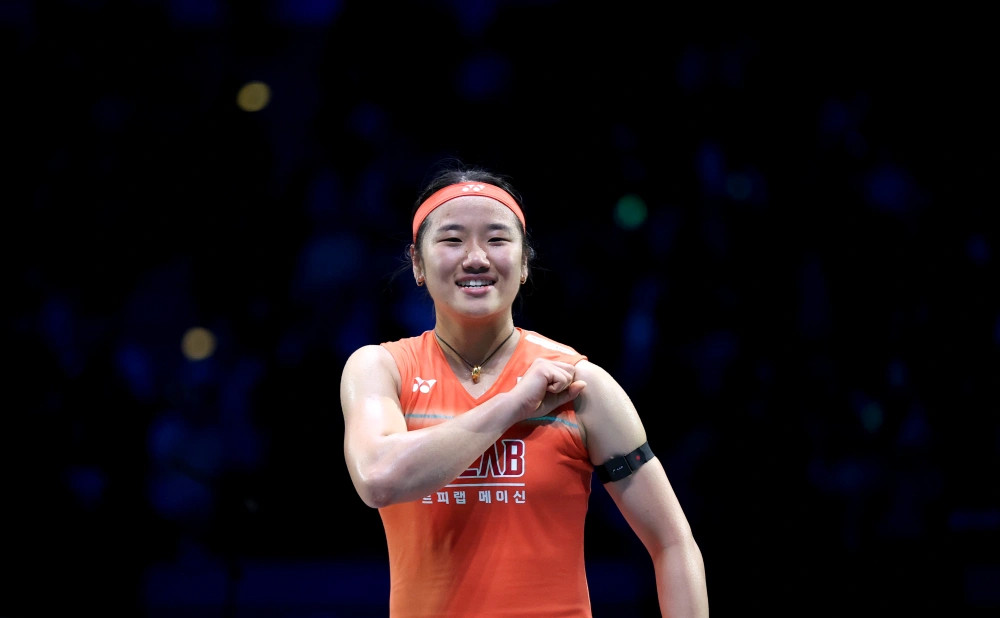 安洗莹🇰🇷21-8、21-6宋硕芸下轮：安洗莹🇰🇷vs🇮🇳辛