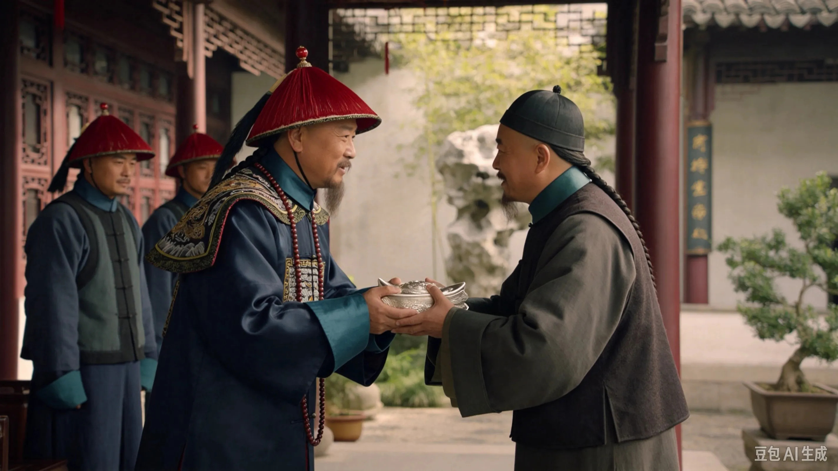 清朝，淮宁知县华雍派仆人张荣，为过境钦差置办公馆，前后花掉百两银子。不料钦差临时