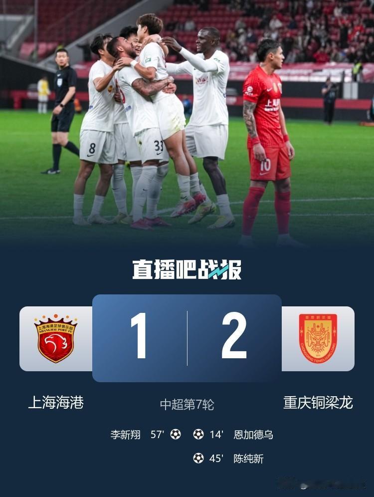 海港最近状态低迷在于近期队内伤病太多，外援能出战的只有两个，重庆铜梁龙最近状态非