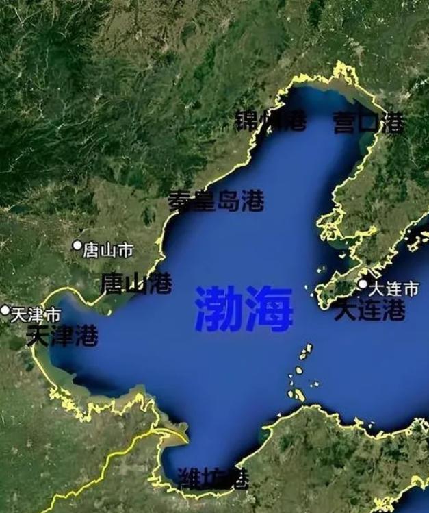 毛主席真是高明，不服不行！原来今天的渤海能完全属于中国，没有一艘外船胆敢驶入，完