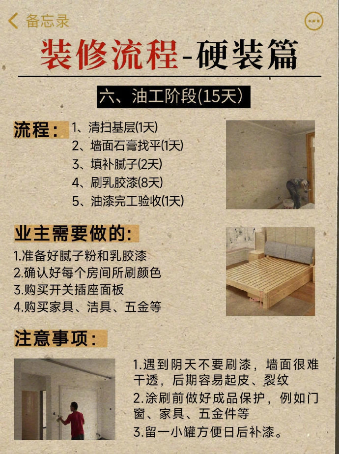 救命😭终于有人把毛坯房装修流程整理出来了家居装修