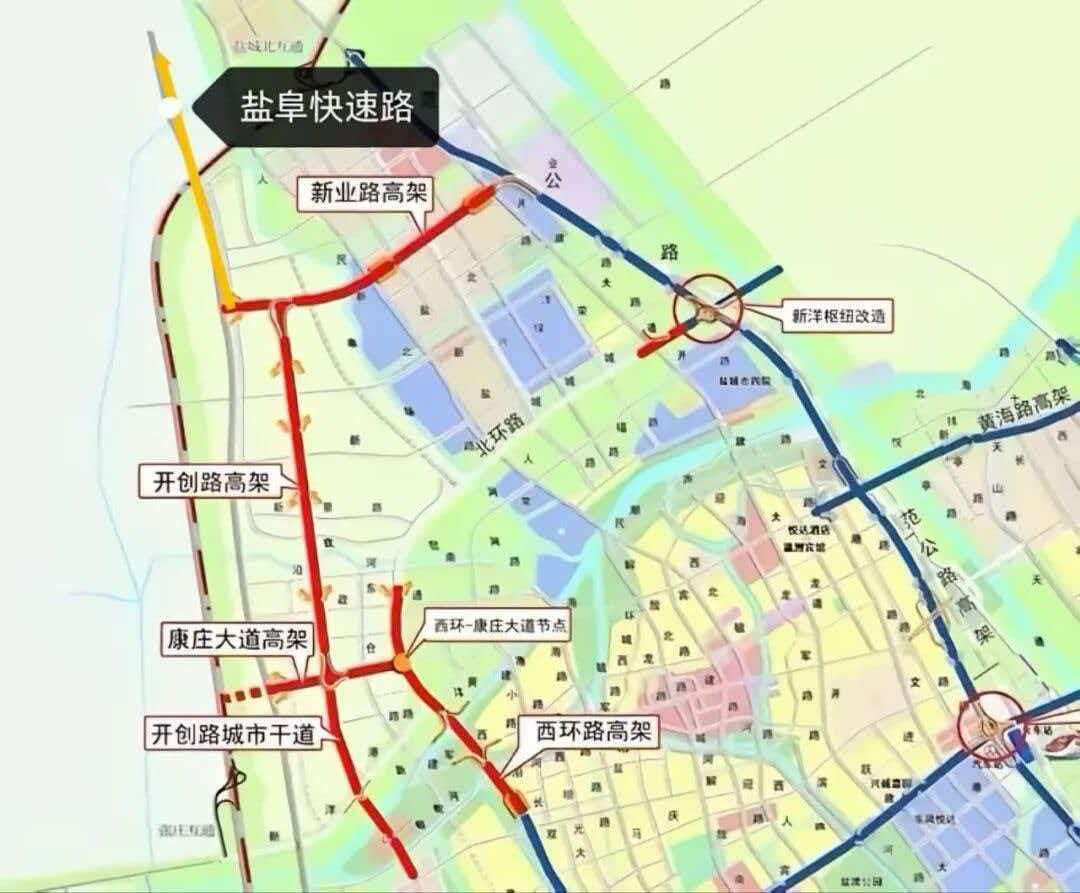 以往从盐城大丰到阜宁不是走沈海高速，就是走204国道。可高速省时但是需要费用，而