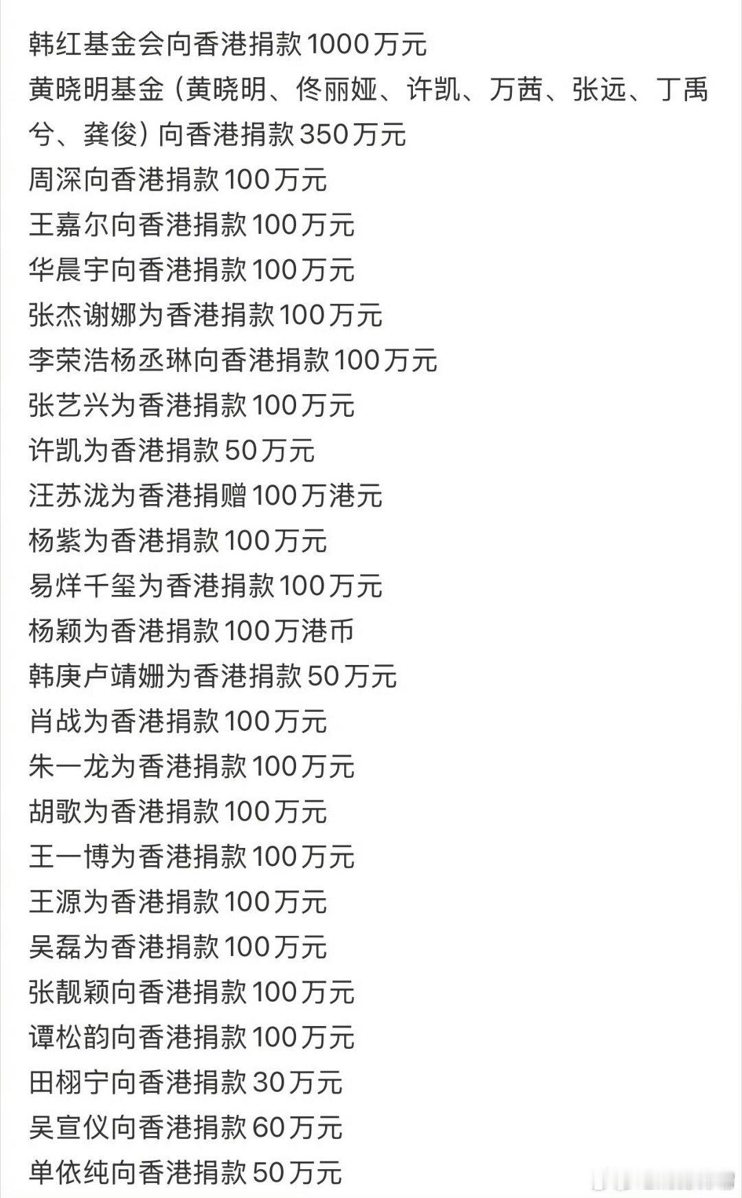 比较意外的是谭，感觉她都没有多少商务，也没有综艺这部分收入！有事情的时候艺人们大