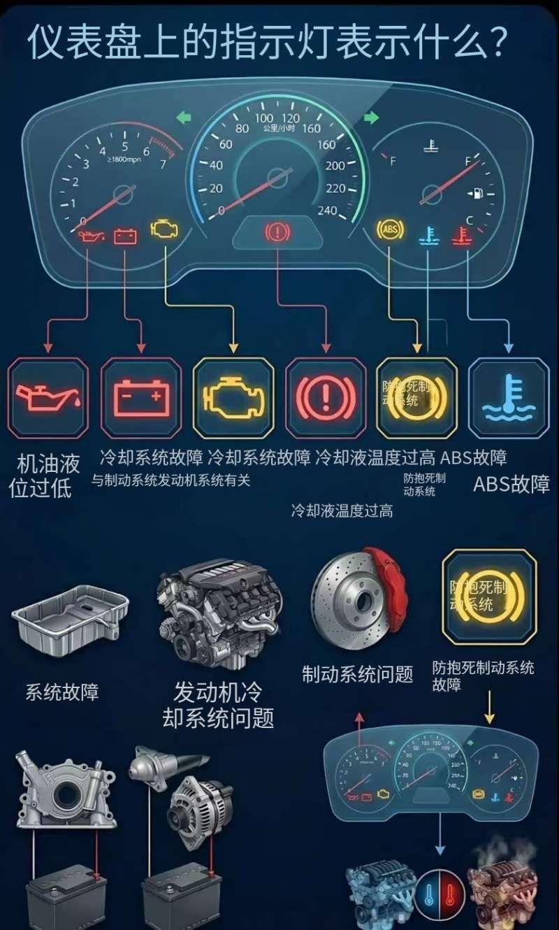 仪表盘上那个灯千万别亮？🙌我们都懂那种瞬间：开着车在路上，音乐正放着，突