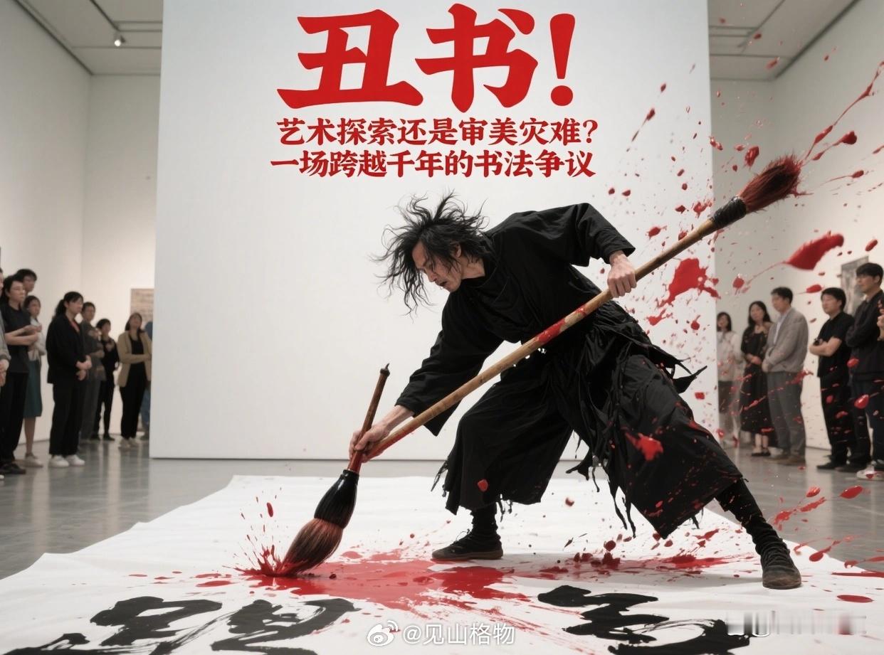 美院丑画和书协丑书，本质是同一个套路：画端正叫“腻俗”，写规整的字叫“匠气”；画