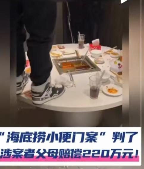 现在的小年轻啊，真是不懂事！我问我爸，海底捞小便案判得重不重？我爸说，俩17