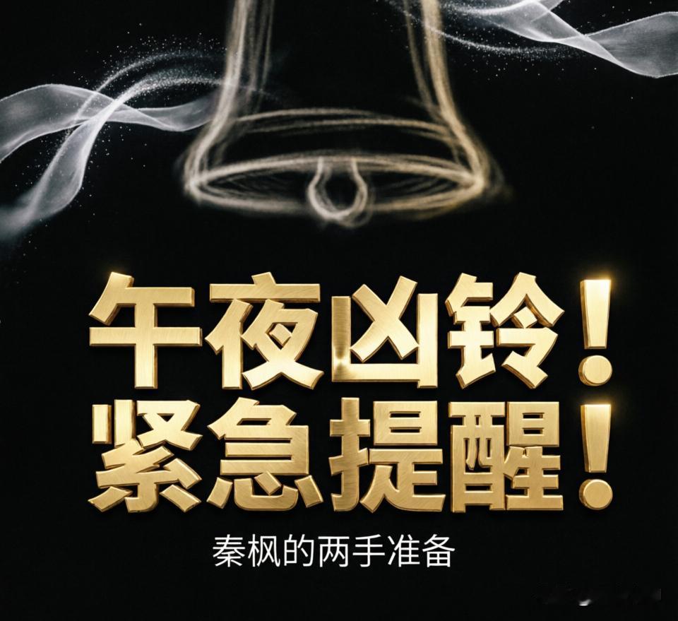 都睡了吗？这条我必须现在发，午夜凶铃式提醒！今天晚上复盘秦枫“王石被抓”事件