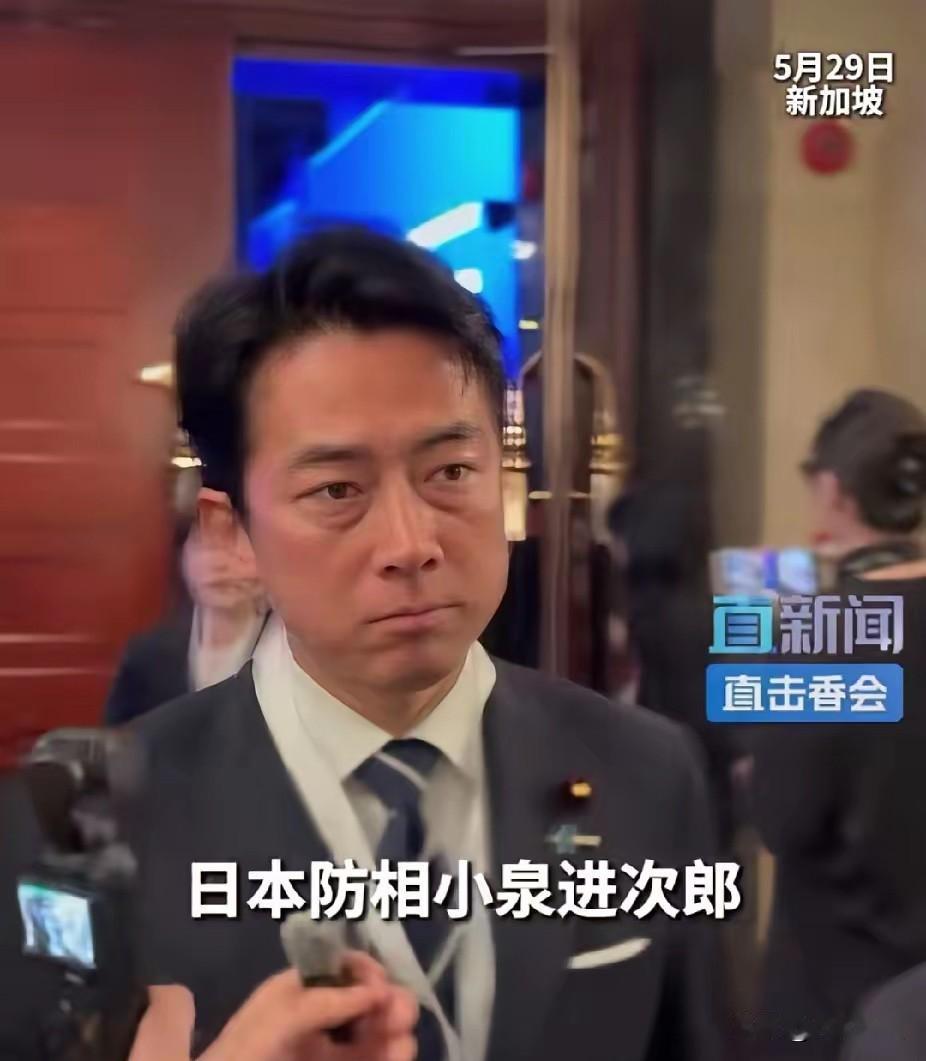 中国记者采访，一言不发，别气，但在接下来的举动中咱们别惯着日本防相小泉进次郎