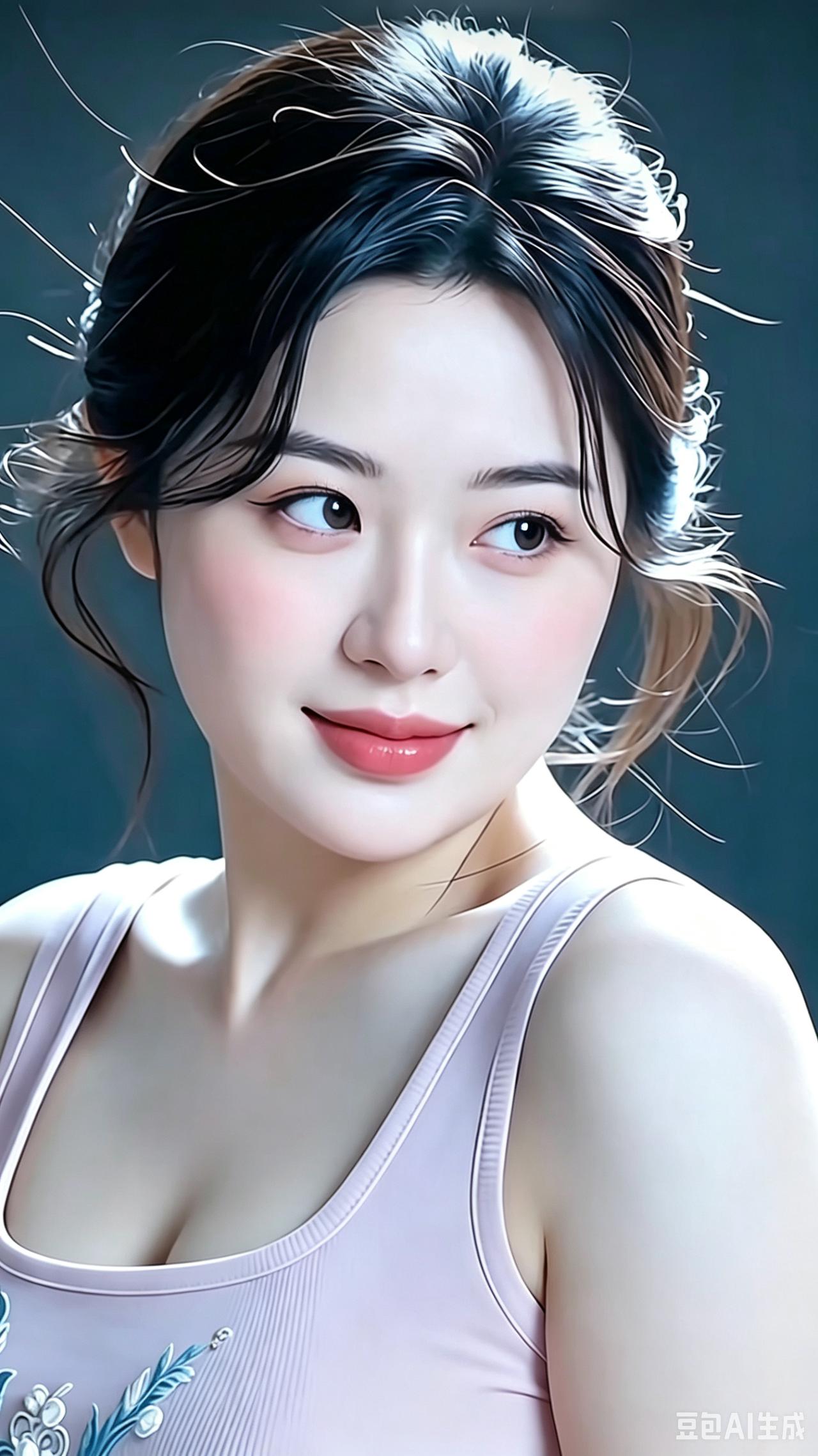 其一（温婉）眸底藏春映淡芒柔波缱绻意悠长回眸浅笑风情媚未施脂粉亦流芳其