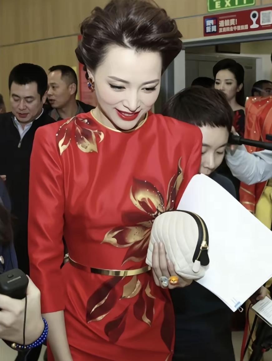 总有人说董卿不漂亮，就是一个普逼人，现在我拿两张她的浓妆照给你们看看，漂亮不漂亮