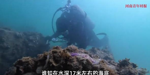 “简直赚翻了！”近日，山东青岛，一男子是潜水员，在水底抓海螺，3小时赚了3500
