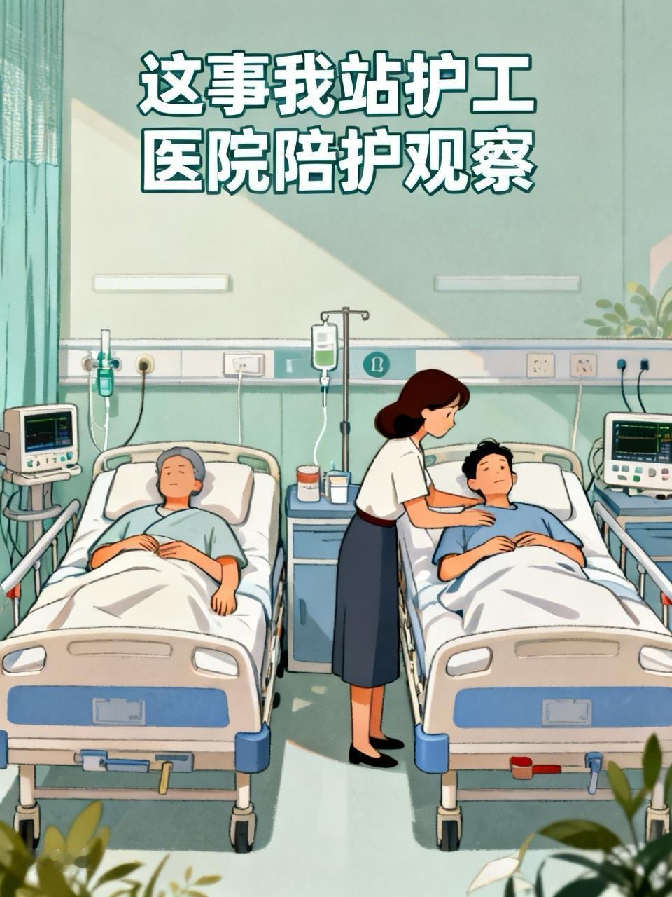 这事我站护工医院待了一礼拜，看明白了。隔壁床大爷，闺女白天上班晚上陪夜，