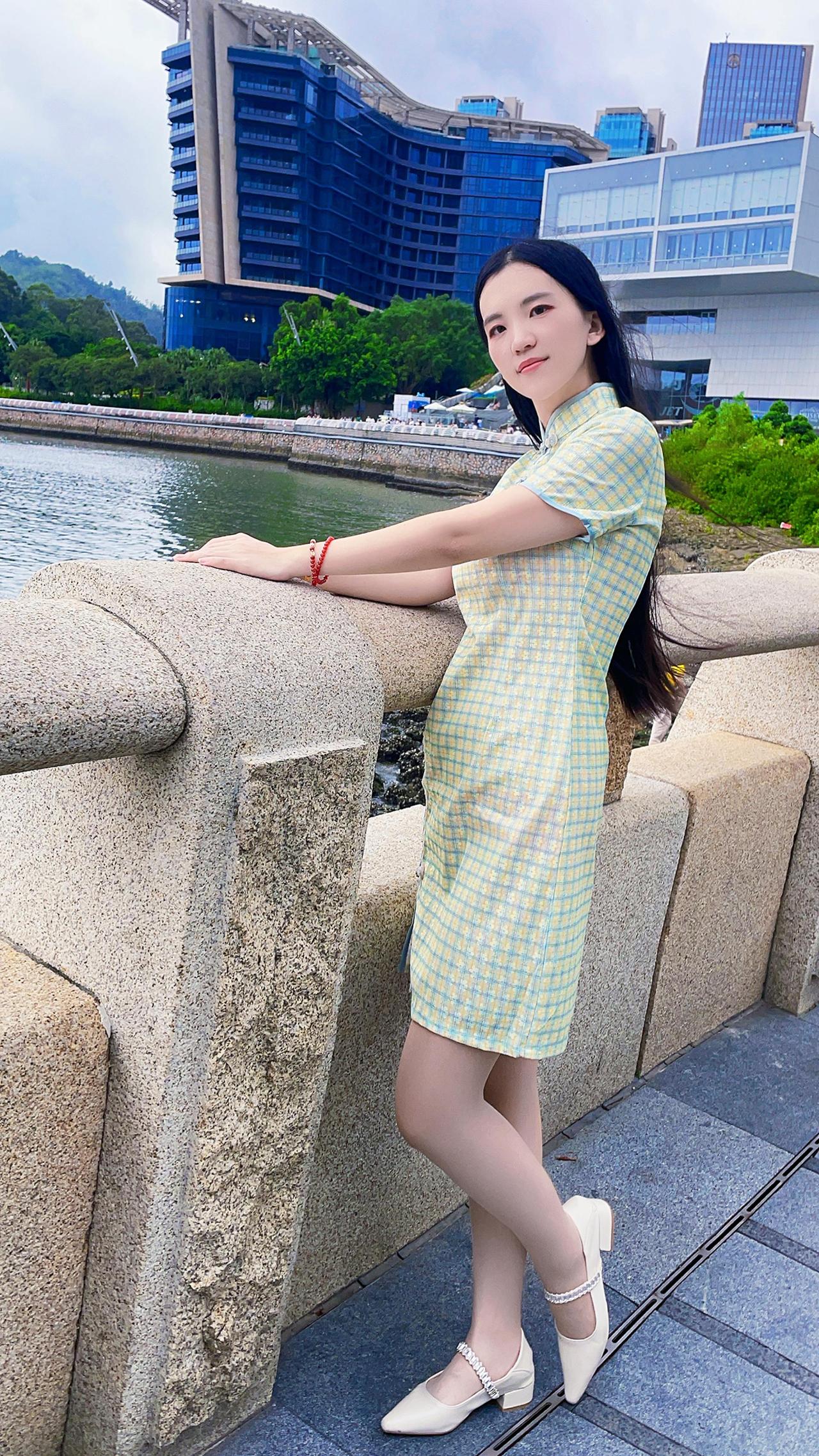 旗袍旗袍穿搭分享爱拍照爱生活丝袜油亮袜