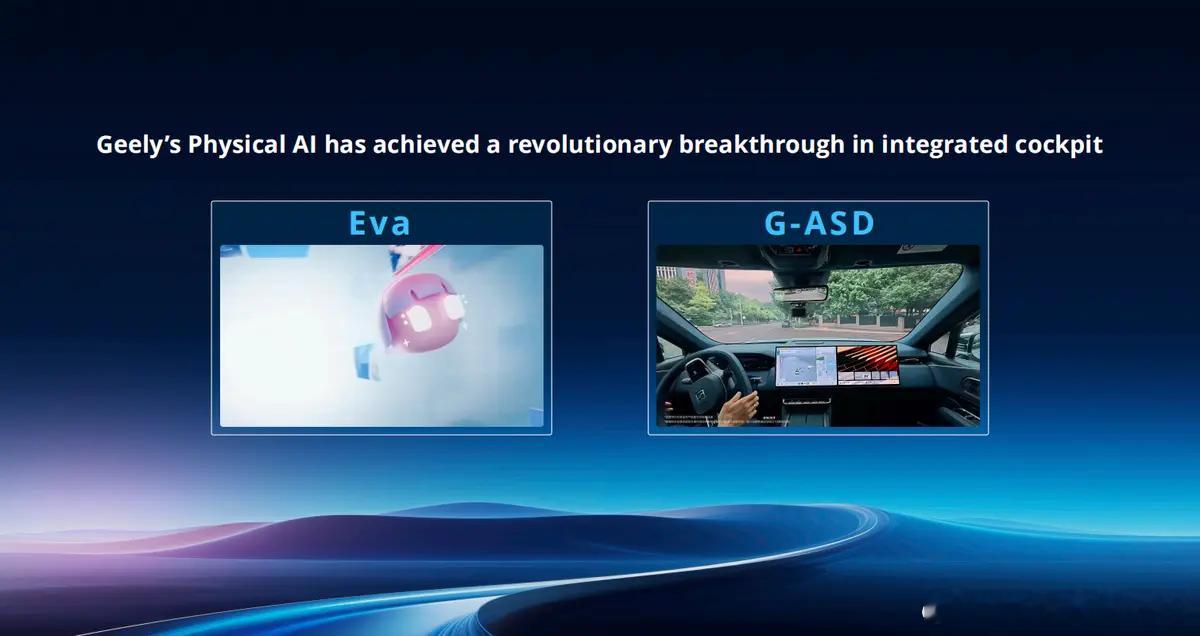 吉利发布超级Eva+G-ASD4.03月17日，吉利汽车集团亮相英伟达GTC