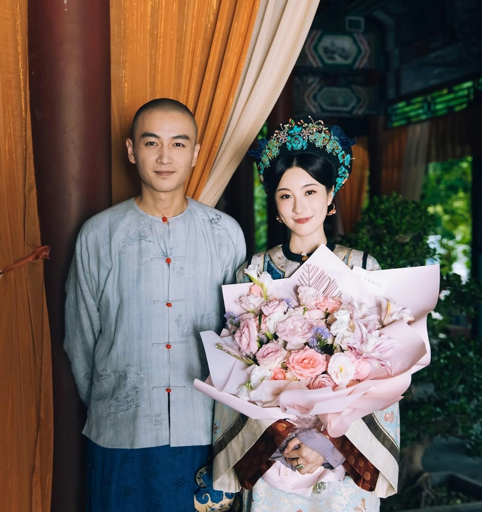 TVB视后林夏薇，终于和同学陈晓合作上了，扮演慈禧一角。林夏薇对于能和好友陈晓合