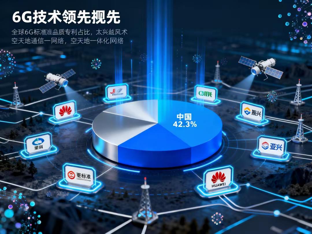 “中国6G技术，定义规则的领导者！”这一表述揭示了中国通过标准主导、技术原创