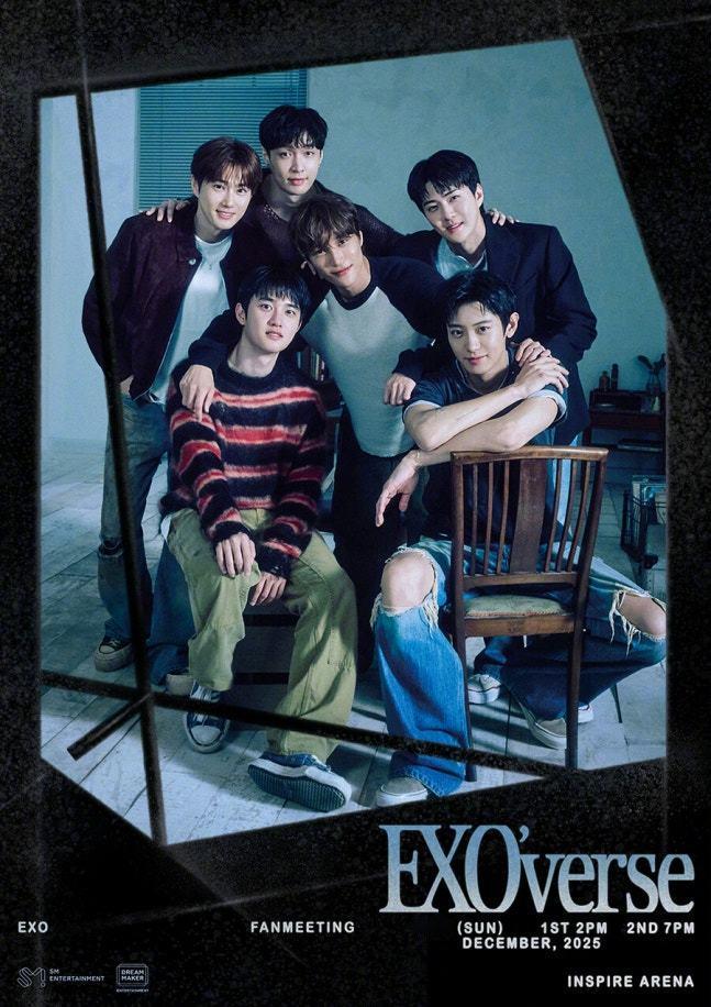 【spotvnews】2日，SM娱乐公开了EXO粉丝见面会海报。EXO将于本月1