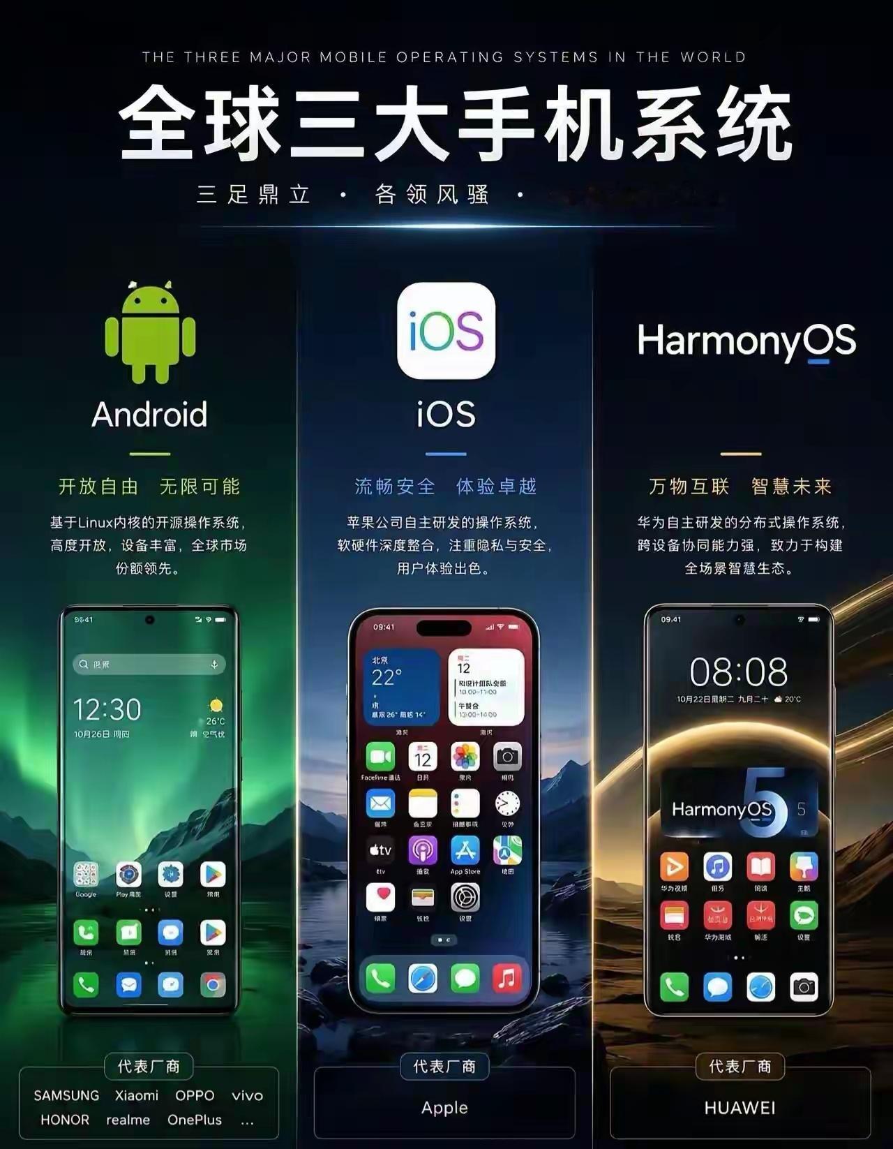全世界三大手机系统，再过三年，谁是第一？