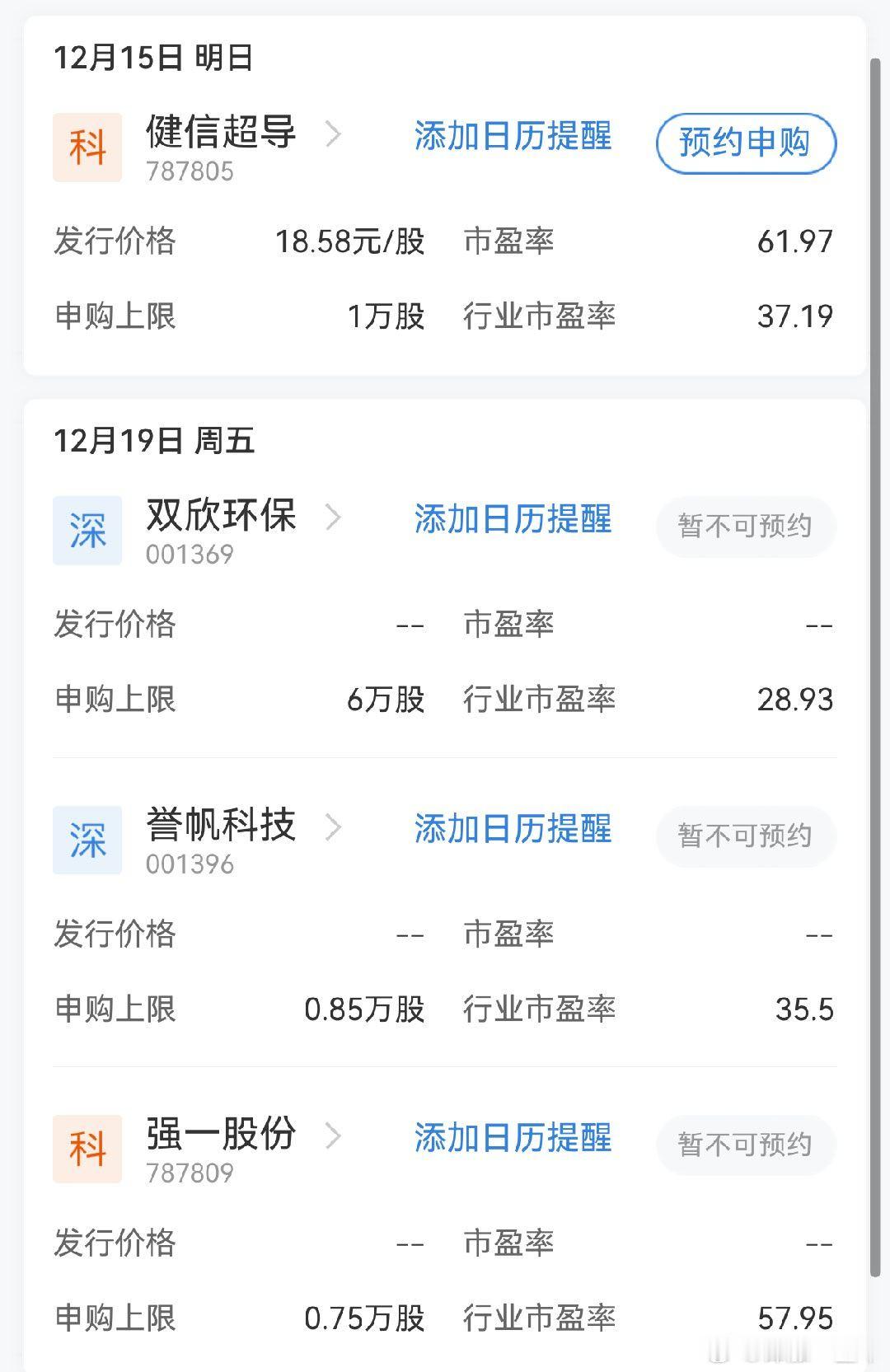 下周这4只新股申购A股