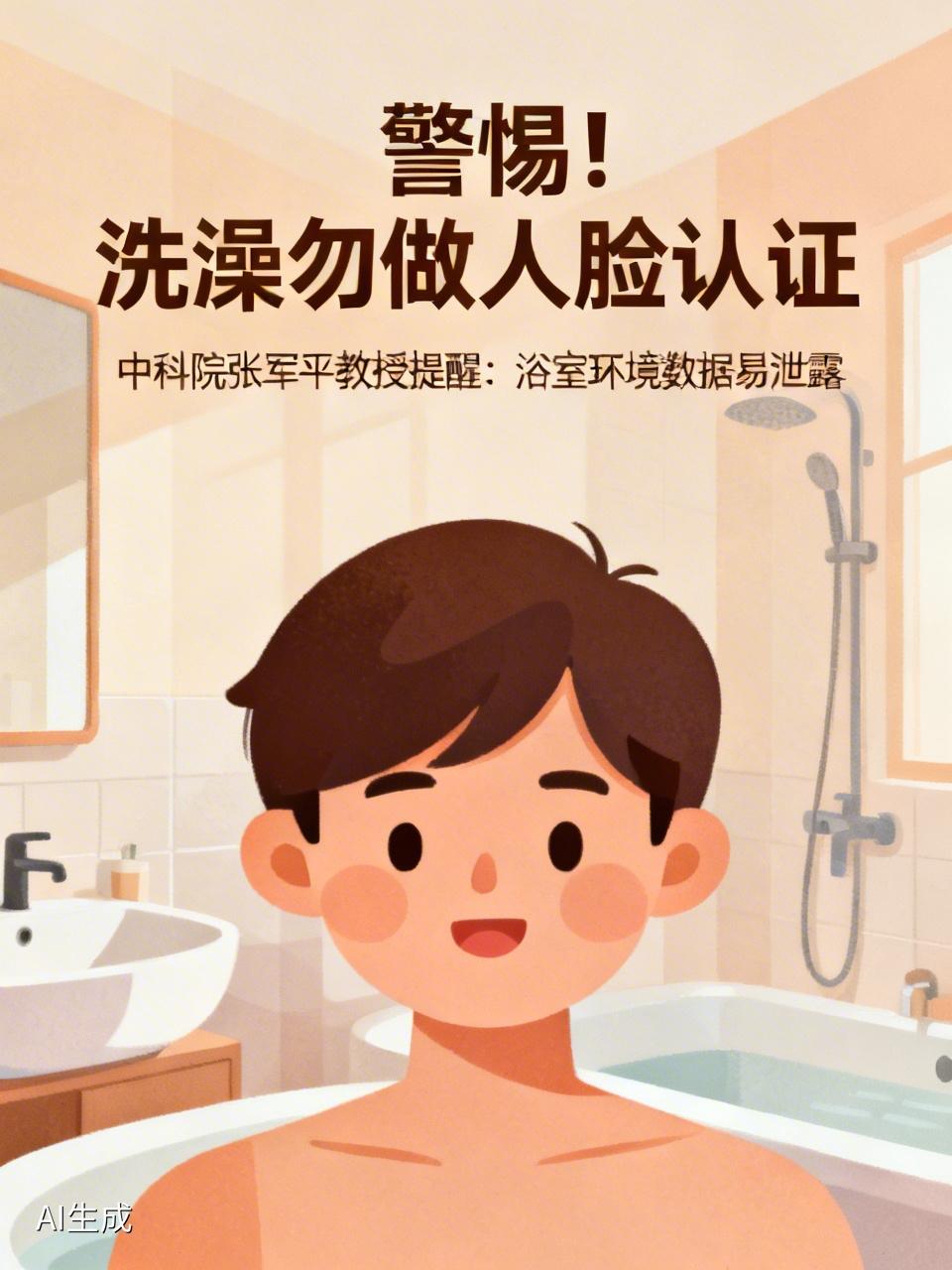 千万警惕！洗澡时千万别做人脸认证！专家紧急提醒家人们注意了！专家紧急提醒：