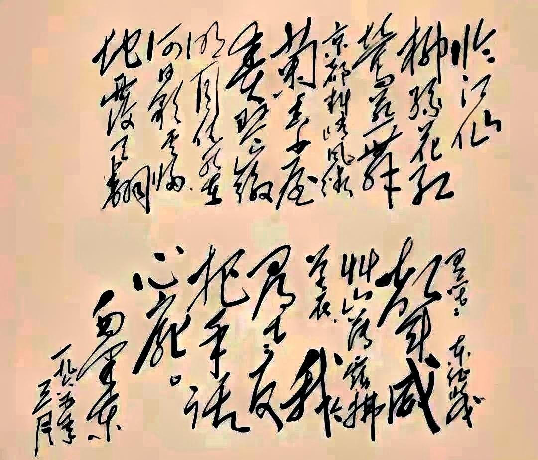 1965年，毛主席为蒋中正量身定做的一首词，您见过吗？意味深长，惊艳书坛！