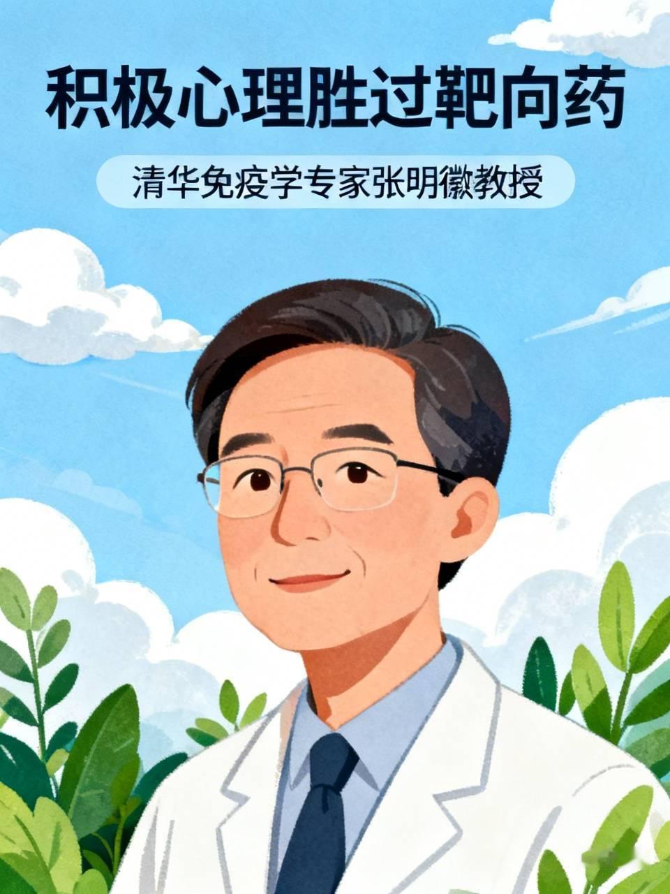 积极心理胜过靶向药,和任何治疗药物。——清华免疫学专家张明徽教授张教授还说,积