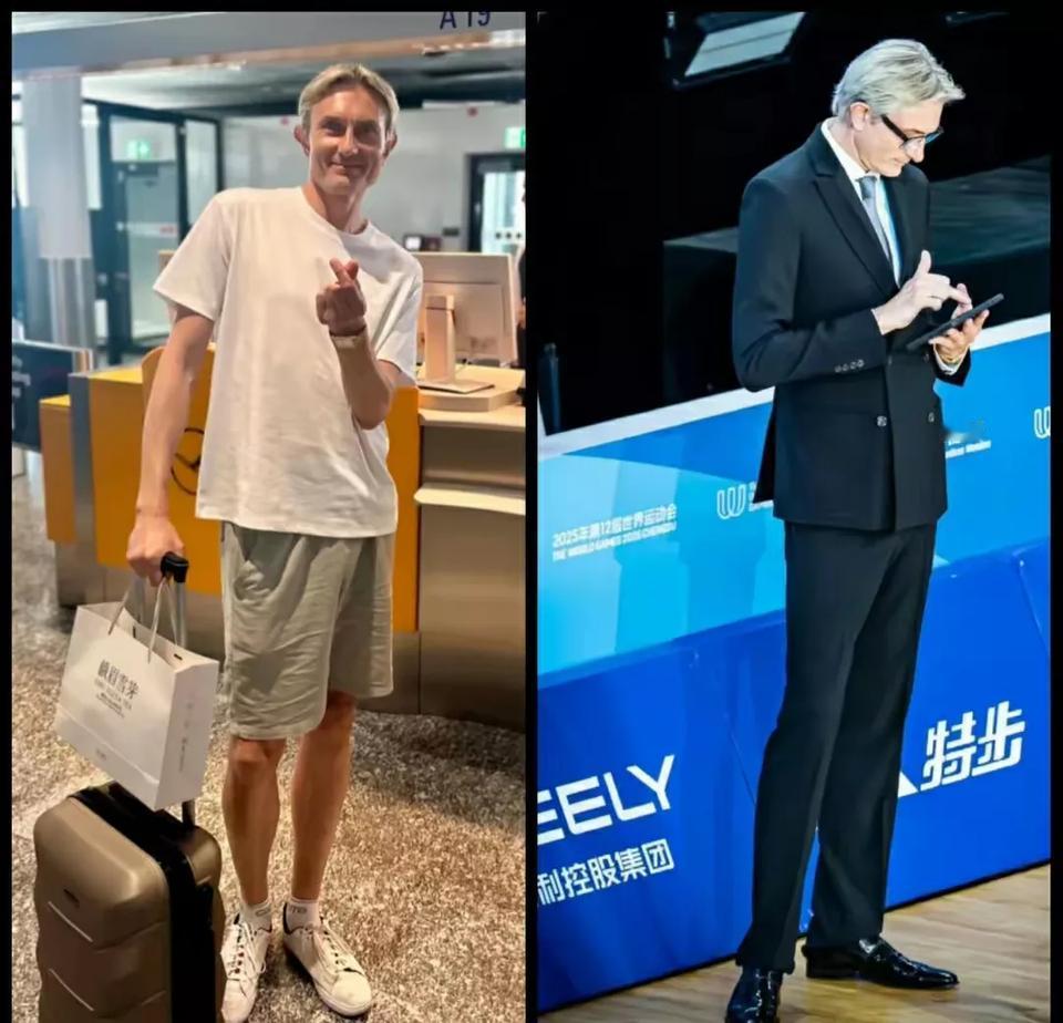 人靠衣服马靠鞍，西装是最好的美颜。看看被网友称为法拉利的拉丁舞评委，穿上西装看
