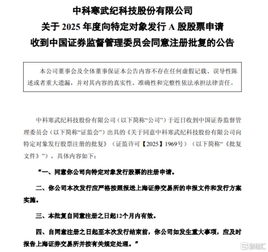“寒王”大消息, 近40亿定增获批!