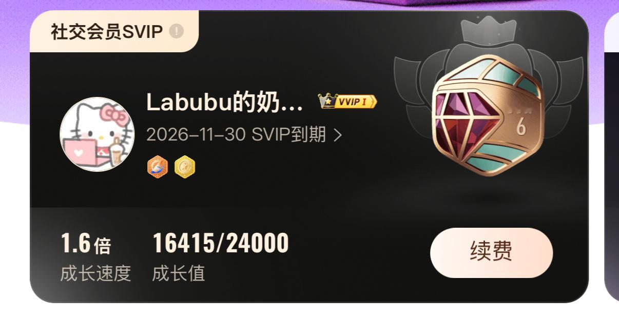 还以为SVIP能一直续期呢果然不能花资本家的钱
