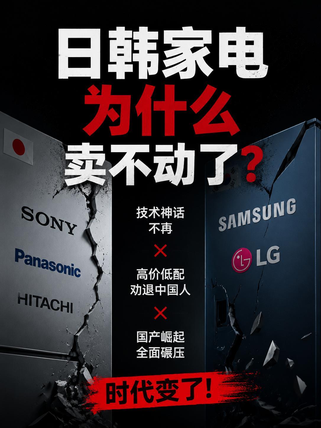 日韩家电为什么卖不动了三星家电推出中国市场后，最近身边很多人问七哥，日韩家电为