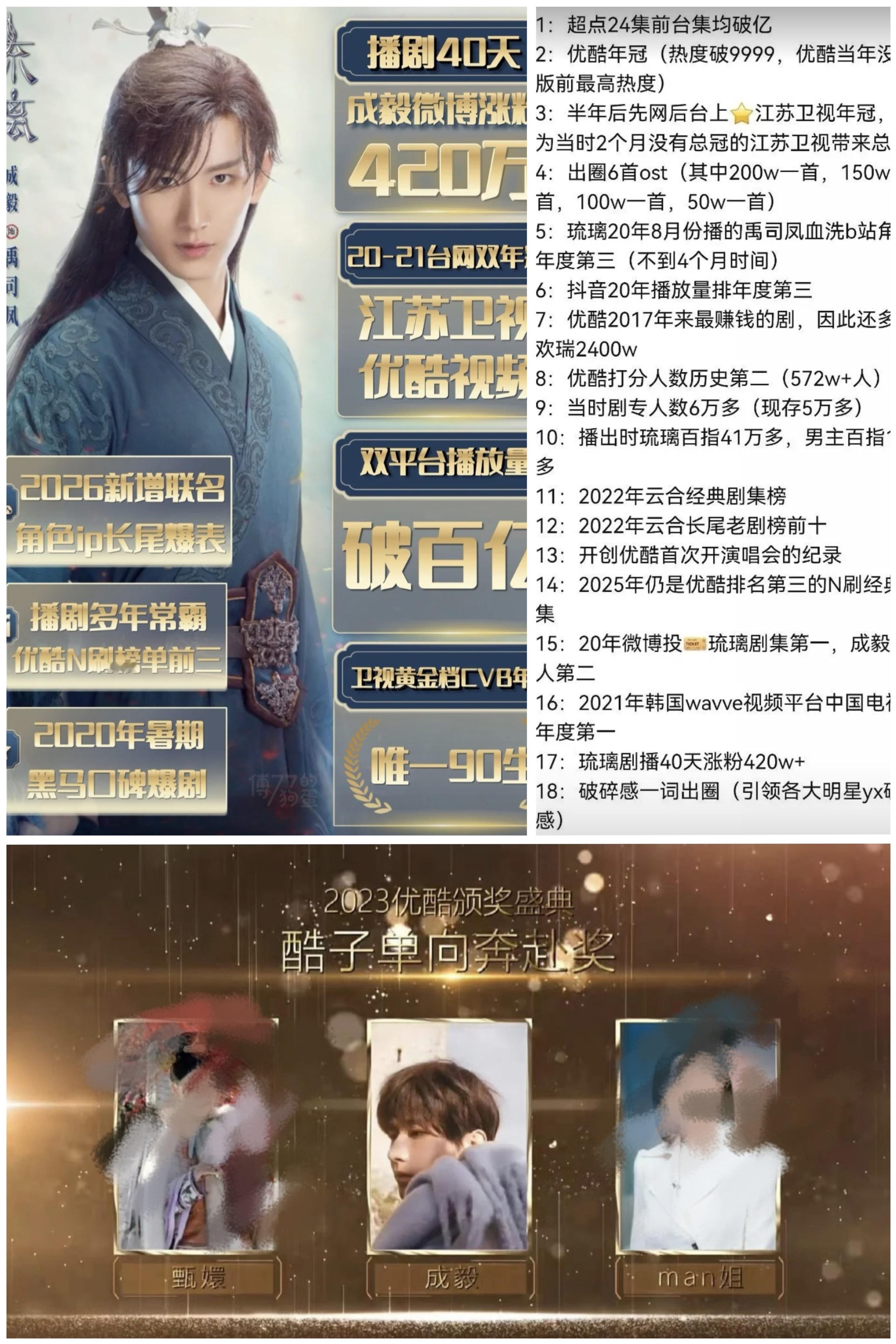 让平台单向奔赴的成毅，真内娱真财神爷！以后吹爆剧必须带上琉璃！bg大爆剧标杆，天