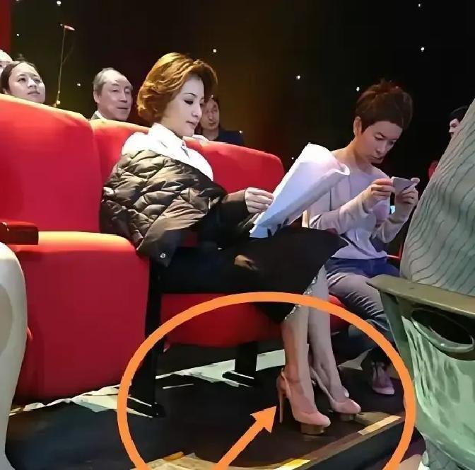 董卿十年前穿过的红底鞋被翻出来，网上直接喊价一百二十万。照片就是普通活动抓拍，