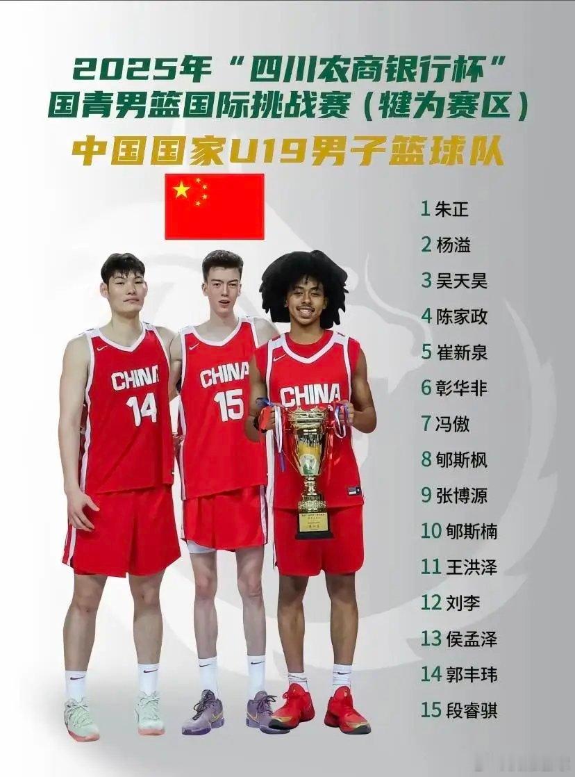 U19国青男篮热身赛大名单出炉⬇️曲绍斌指导带队，朱正、张博源俩大腿领衔，李悦