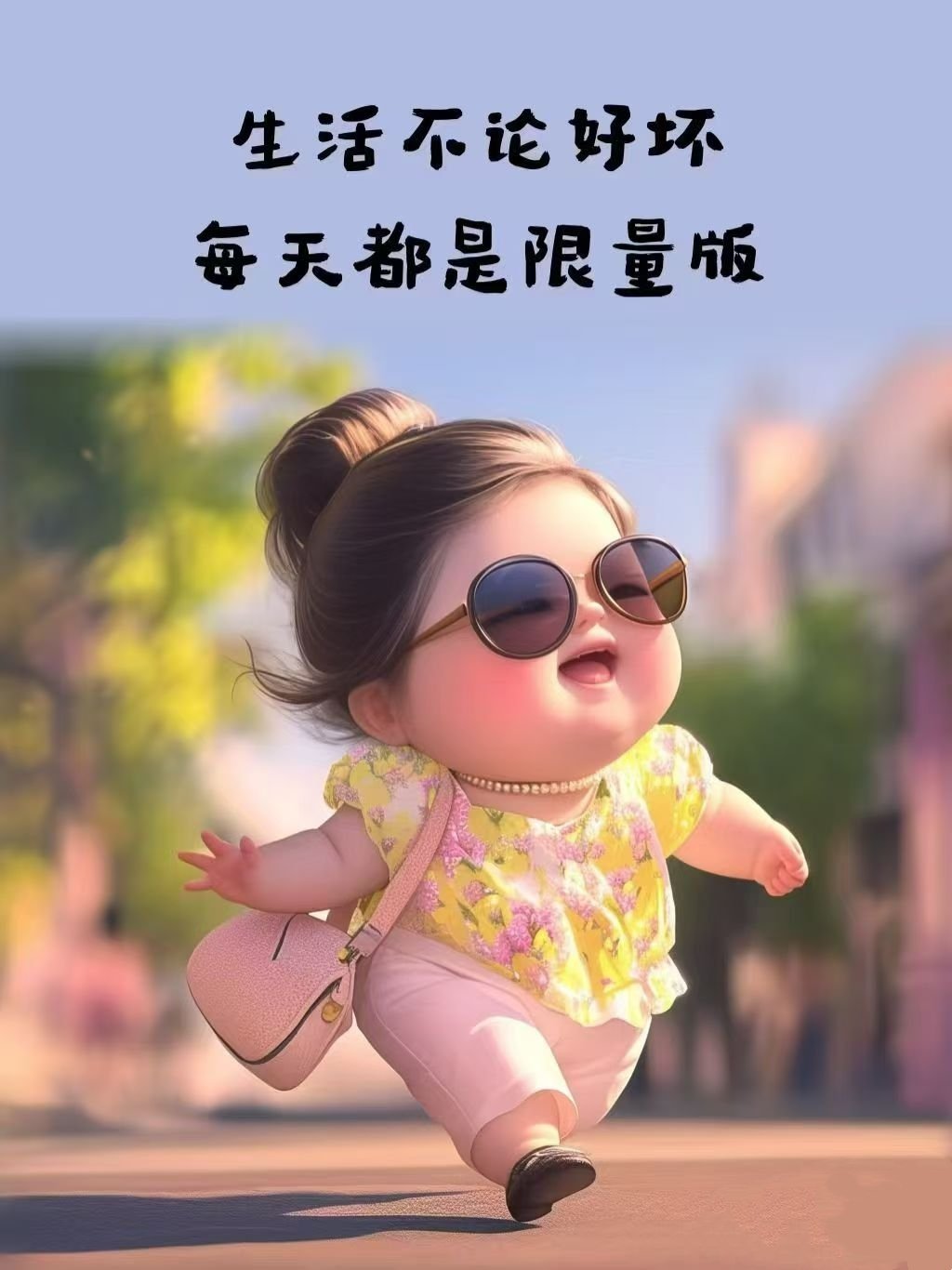 生活需要一边努力，一边快乐在每一个清晨里，带着阳光和自信开启美好的一天​​​