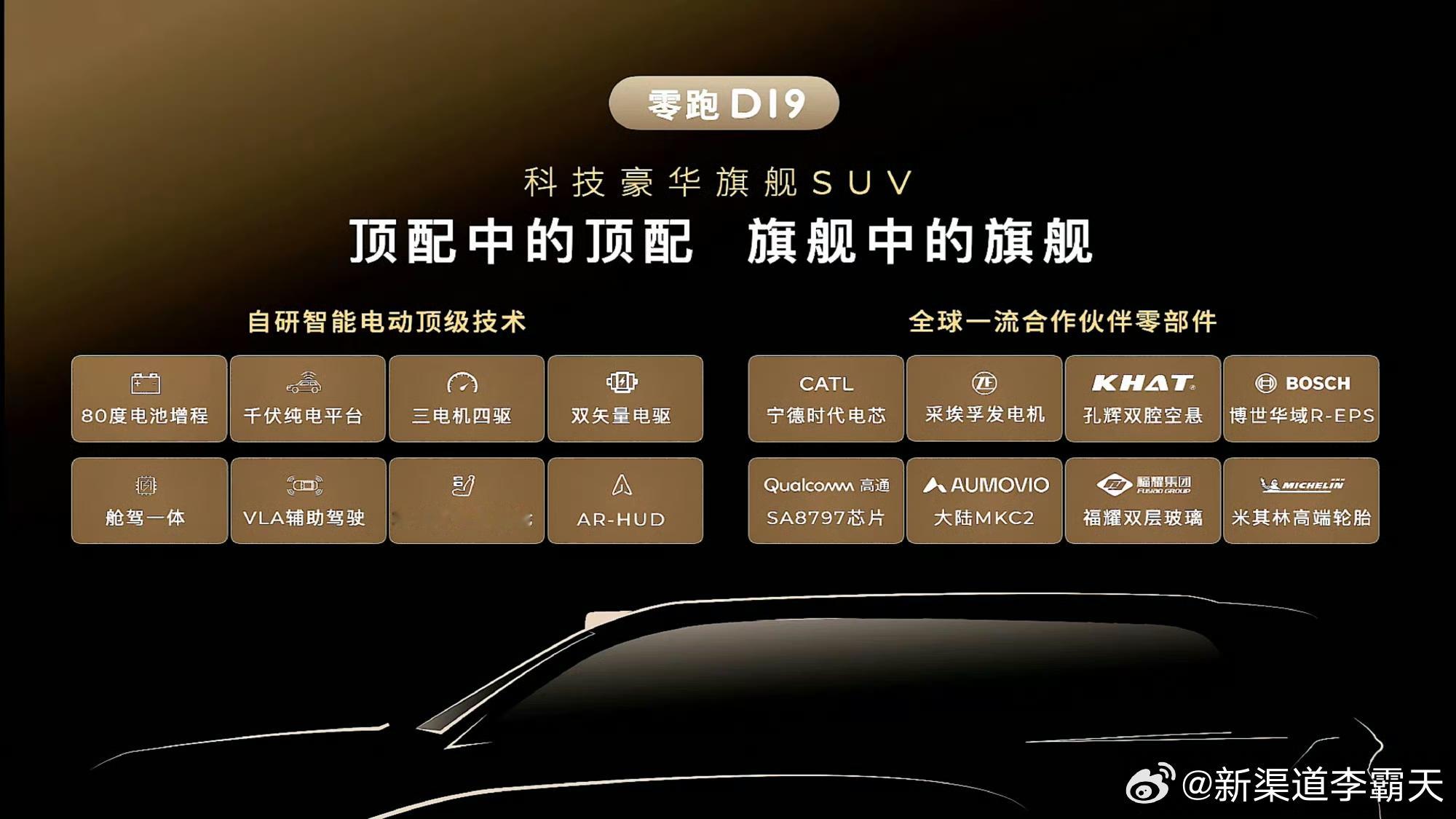 没想到零跑的「9系」上来就是王炸！零跑D19几个亮点配置：-增程版：80.